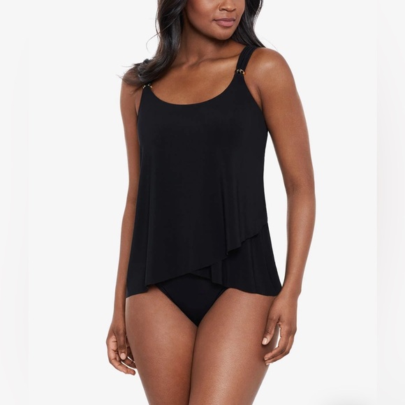 Miraclesuit Other - Miraclesuit Dazzle Tankini Top in Black Size 16W New